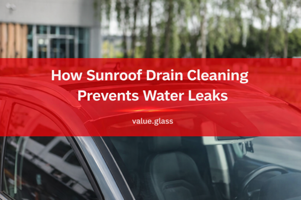 Sunroof Drain Cleaning Prevents Water