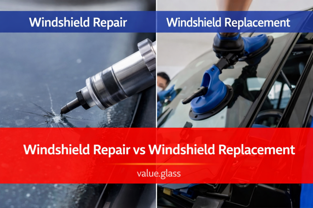 Windshield Repair vs Windshield Replacement