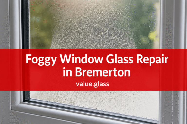 Foggy Window Glass Repair in Bremerton WA: Causes and Replacement Options